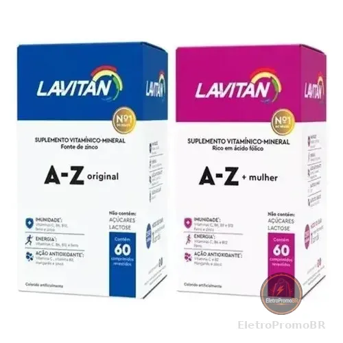 Kit Lavitan A-z Casal / Homem E Mulher 60 Comp Cada Caixa
