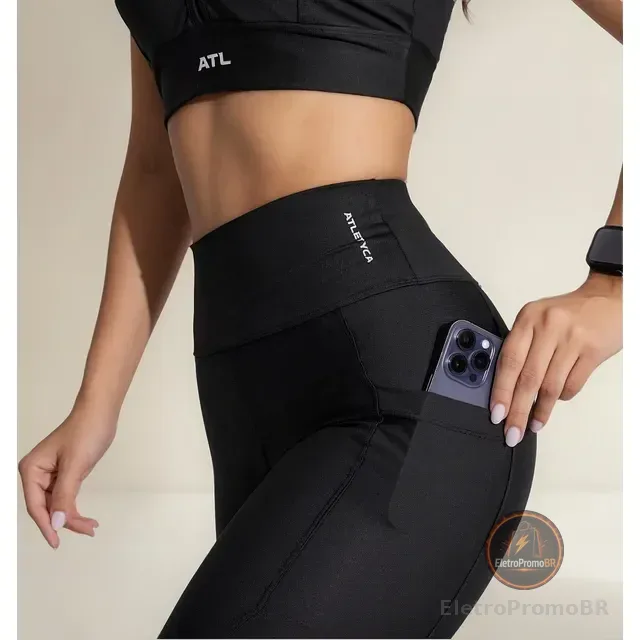 Legging Com Bolso Fitness Feminino Atletyca