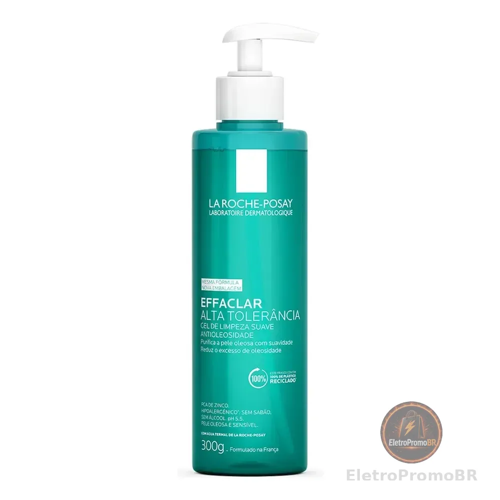 Gel De Limpeza Facial Refil Para Peles Oleosas E Sensíveis Limpeza Profunda Não Resseca Alta Tolerância Hipoalergênico Effaclar La Roche-posay 300g Sensível Dia/noite