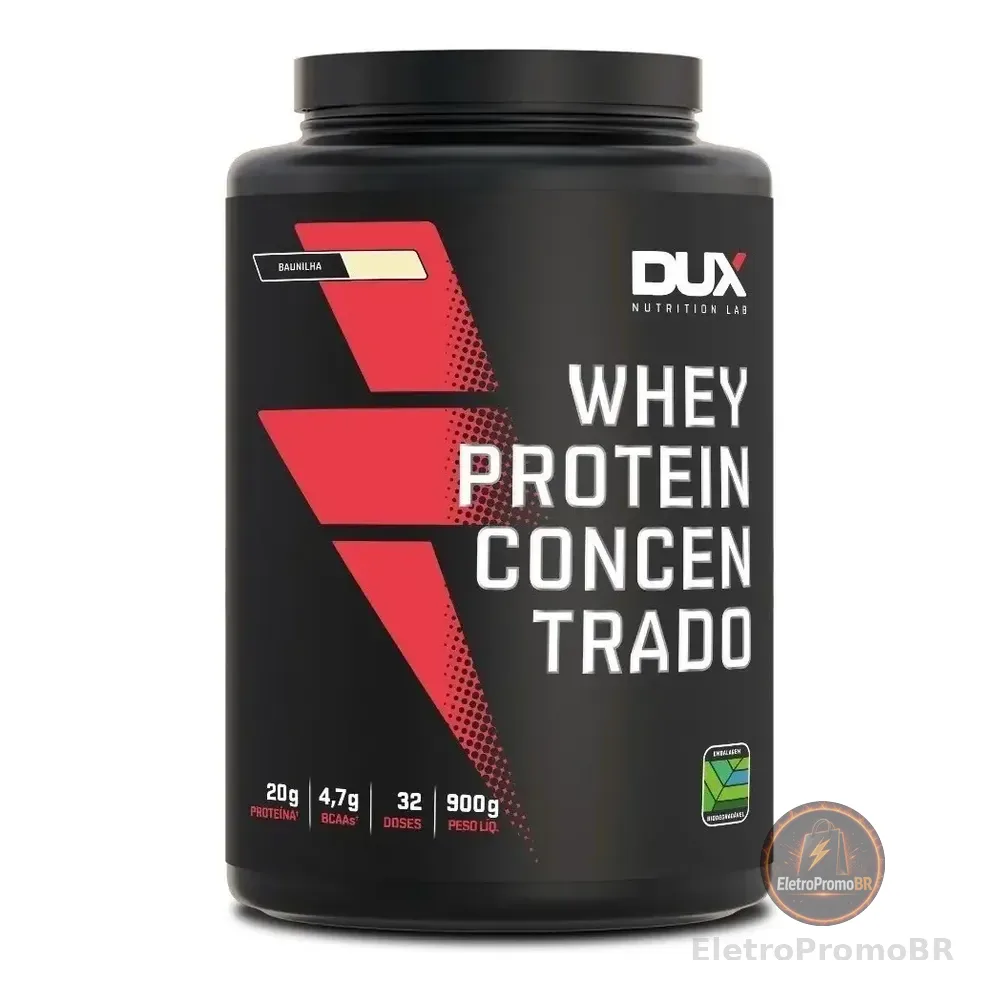 Whey Protein Concentrado Dux Nutrition Pote 900g  Baunilha Baunilha