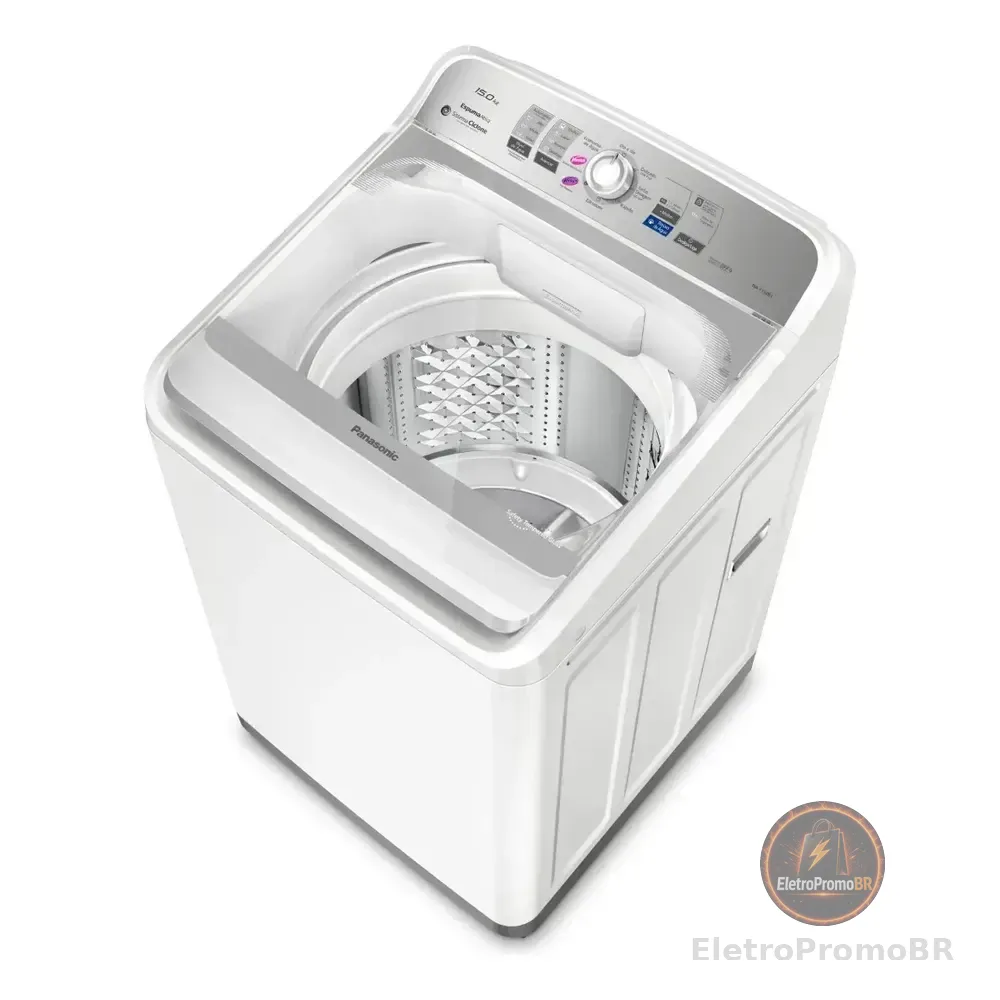 Máquina De Lavar Automática Panasonic 15kg Branca Na-f150b1w