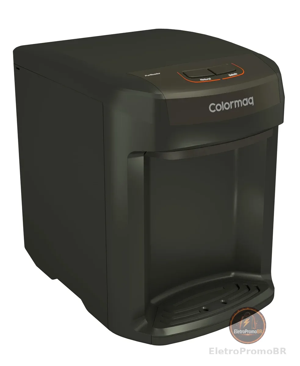 Purificador de Água Eletrônico Colormaq Natural/Gelada Grafito Bivolt