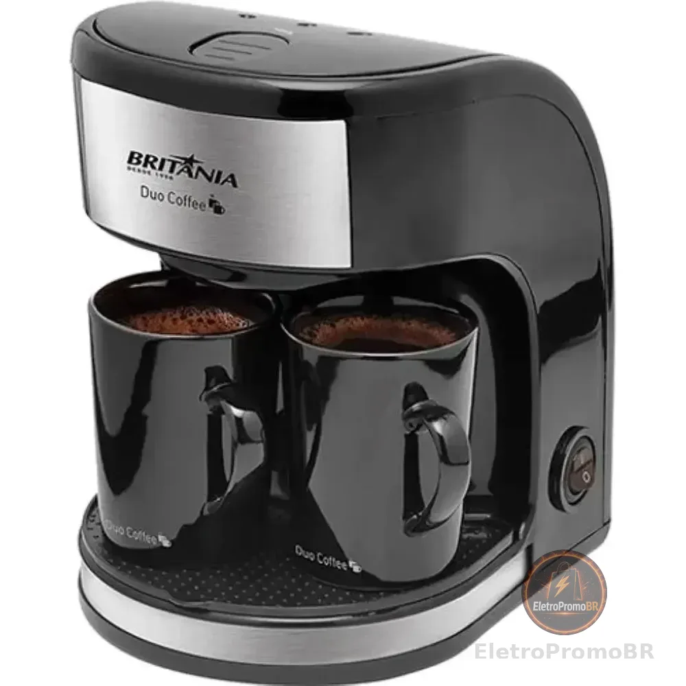Cafeteira Duo Coffee 450w 2 Bicos Britânia Cor Preto 127v