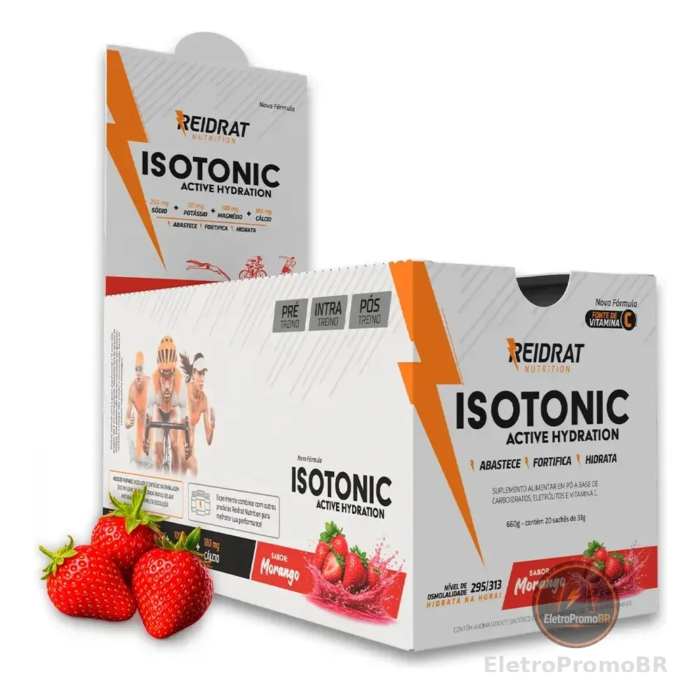 Isotônico Isotonic Display 20un. X 33g Morango Morango