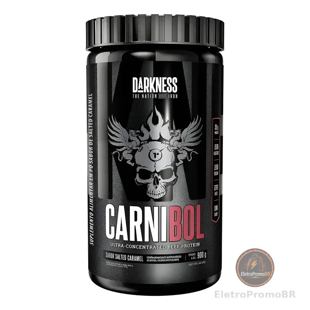 Whey Carnibol Proteína Da Carne 907g Integralmédica Darkness Sabor Caramelo Salgado