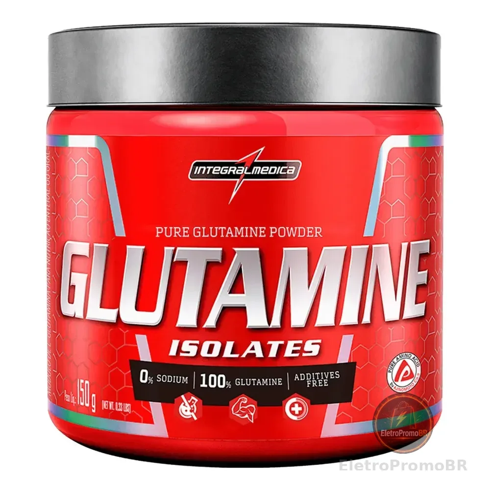 Glutamine L-glutamina Isolada 100% Sem Sabor 150g Integralmédica