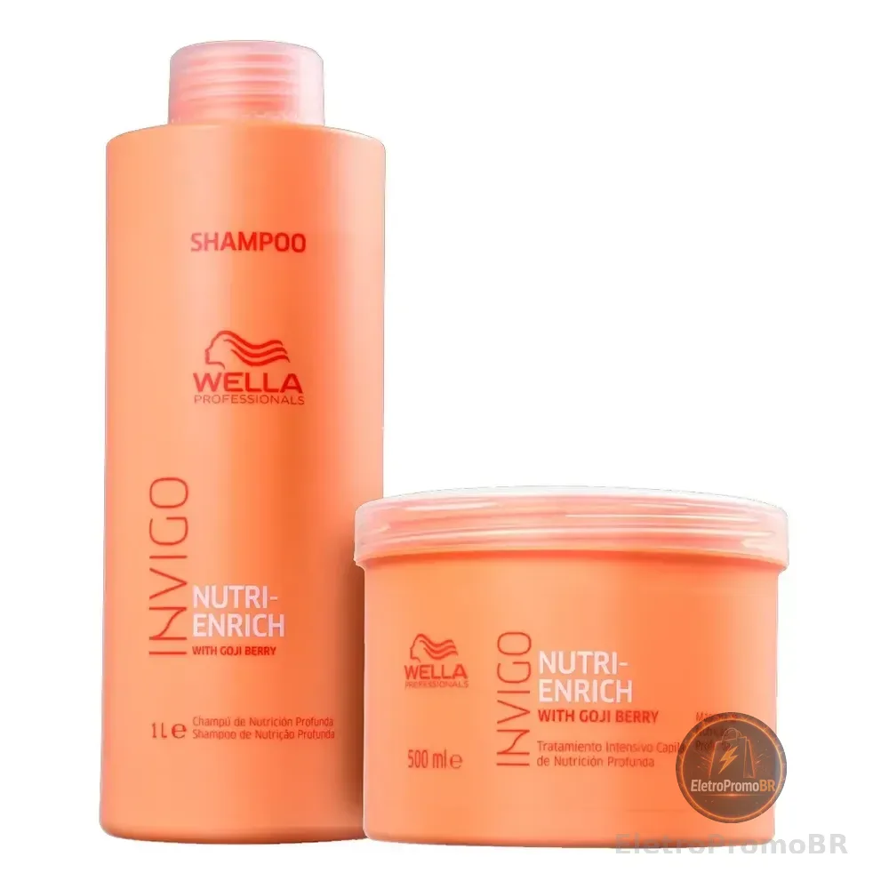 Wella Professionals Invigo Nutri Enrich Wella Professionals Invigo Nutri Enrich Kit Shampoo 1000ml + Máscara 500g