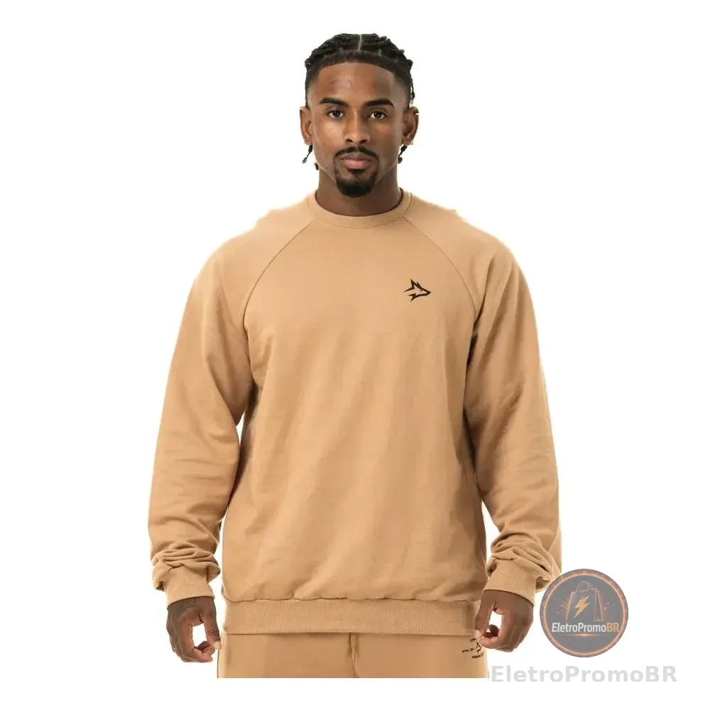 Moletom Masculino New Lupus Inverno Alpha Marrom G
