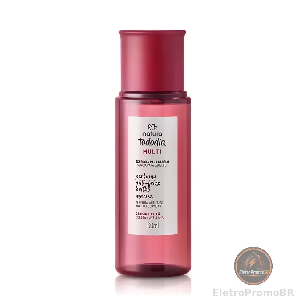 Essência Para Cabelos Natura Tododia Cereja E Avelã 60ml