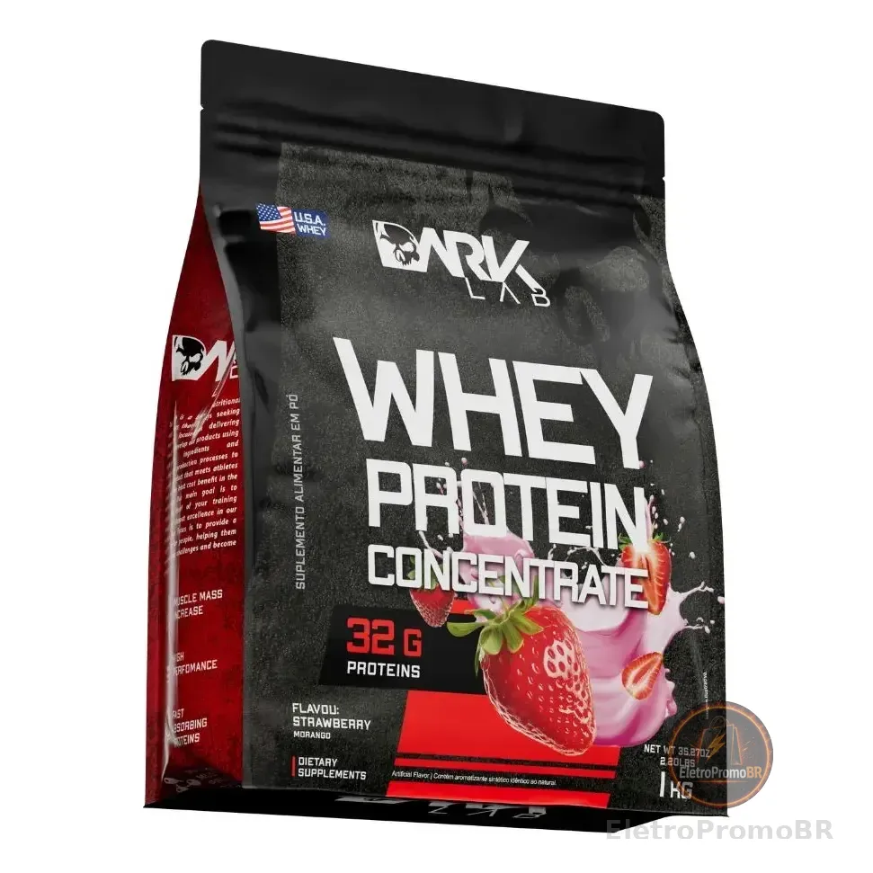 Whey Protein Concentrado 1kg Morango Dark Lab