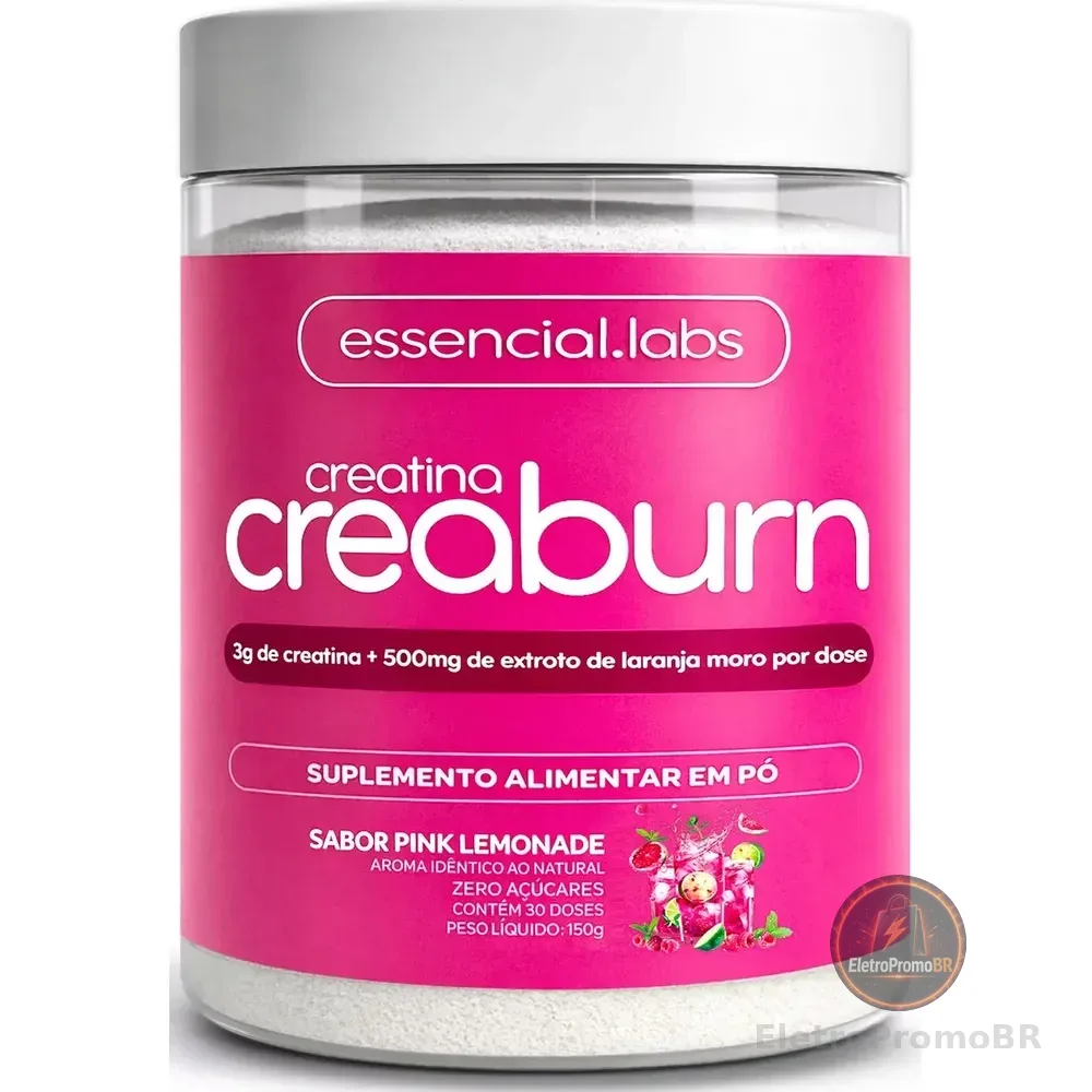 Creaburn (creatina 100% Pura + Morosil) Sabor Pink Lemonade - 30 Doses
