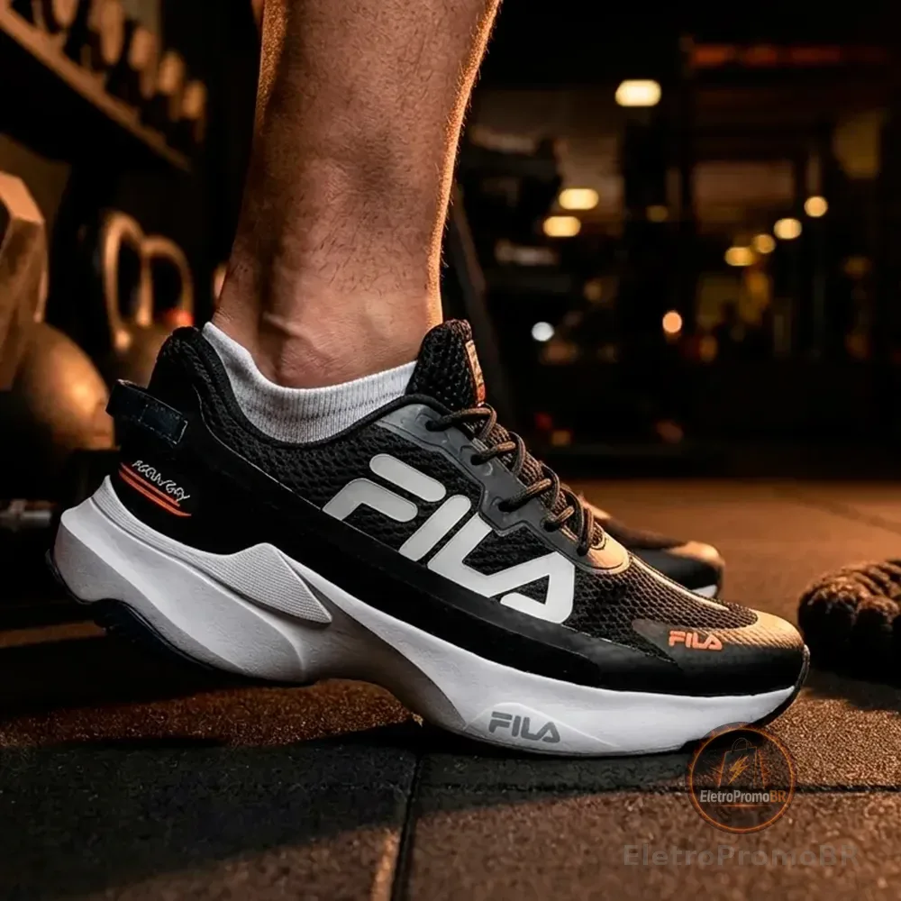 Tenis De Treino E Academia Masculino Fila Recovery Preto/cinza 42 Br