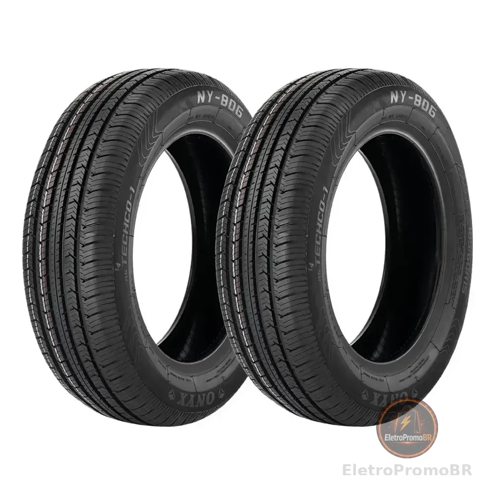 Jogo 2 Pneus Onyx Aro 13 Ny-806 175/75r13 84t T
