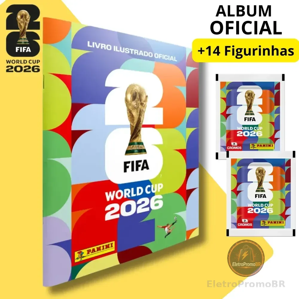 Álbum Capa Brochura Copa Do Mundo 2026 + Figurinhas