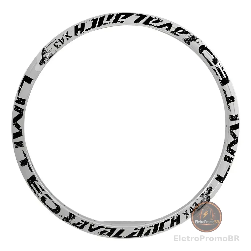 Aro 26 Arosul Avalanch Branco Alumínio Aero 36 Furos Mtb Válvula Americana