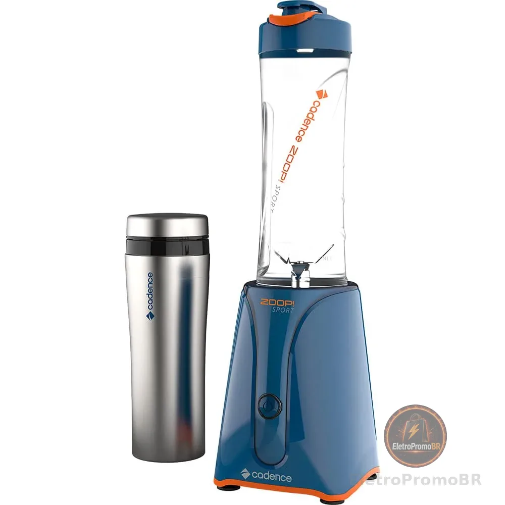 Blender Zoop Sport Inox Cadence com 2 Jarras - 220V