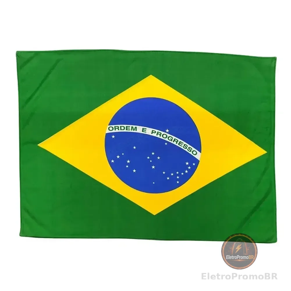 Bandeira Do Brasil 150x90cm Dupla Face Sublimado Dois Panos