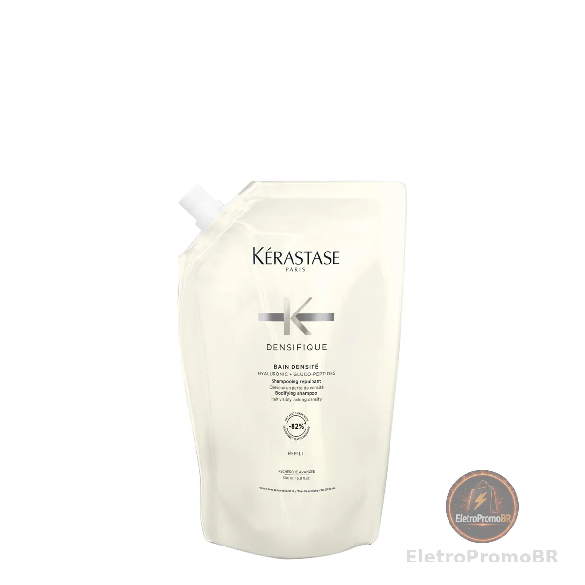 Kérastase | Shampoo Bain | Densifique Densité | Tratamento para cabelos com perda de densidade | Fortalece a fibra capilar | Elasticidade | Ácido Hialurônico | Ceramida | Refil | 500ml