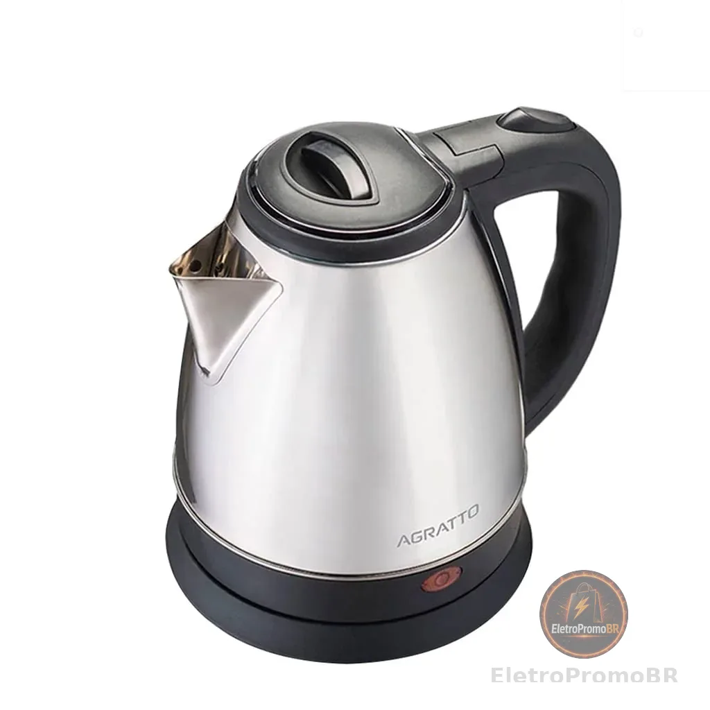 Agratto, 783, Chaleira Elétrica, 127v, Preto/Inox