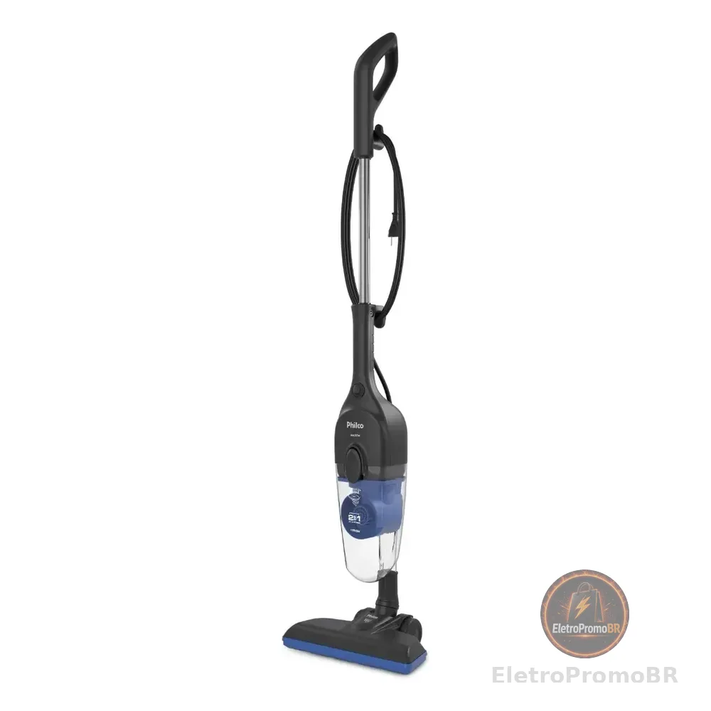 Aspirador De Po Philco Pas38 1550w - Cinza Com Azul 127v