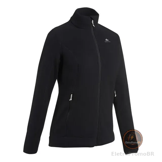 Blusa Fleece Feminina Com Ziper Mh120 Quechua