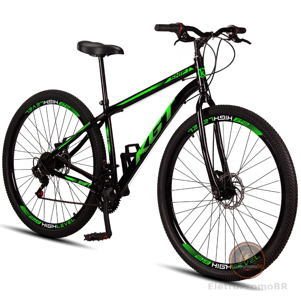 Bicicleta Aro 29 KGT Shift Aço Carbono 21 Marchas Freios A Disco
