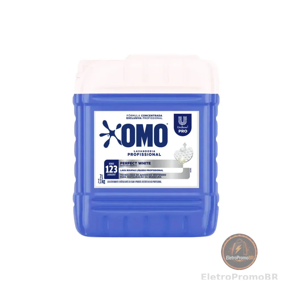 Lava Roupas Líquido Perfect White 7L Omo