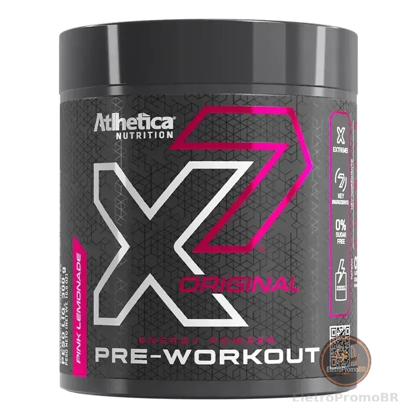 Pré Treino X7 Atlhetica Nutrition 300g Pink Lemonade