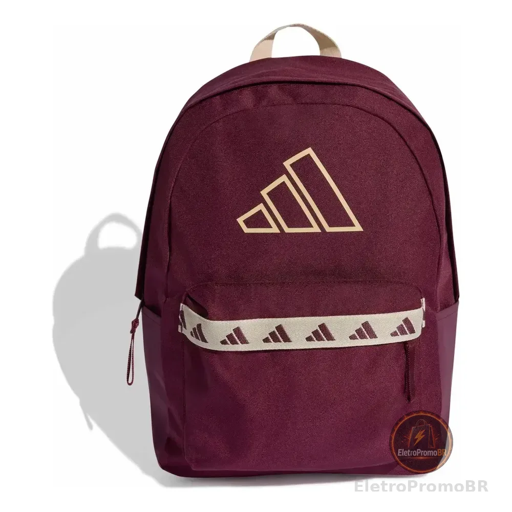 Mochila Clássico Fita adidas Borgonha Liso