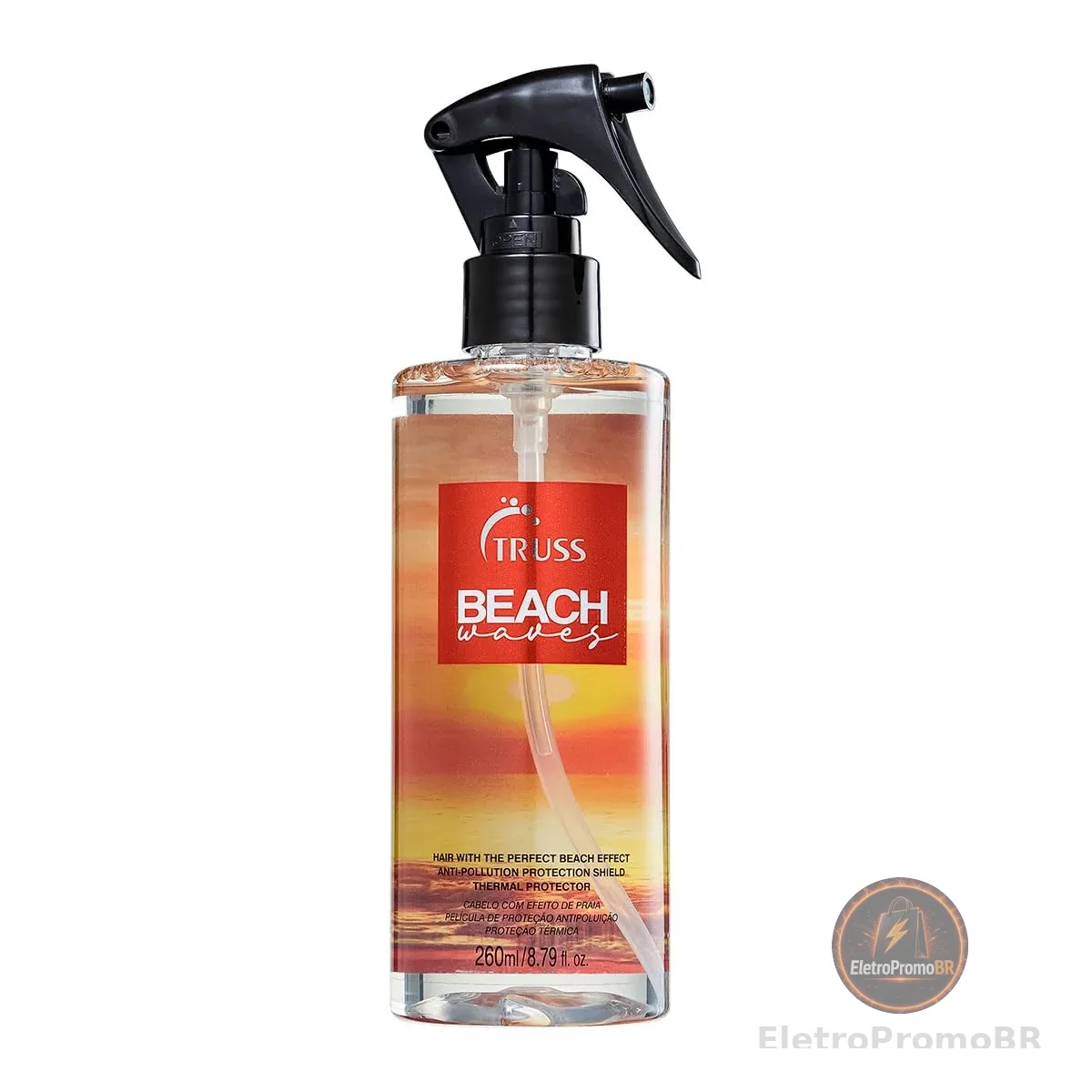 Truss Finalizador Beach Waves | Spray Texturizador para Ondas Naturais e Proteção Térmica | 260ml