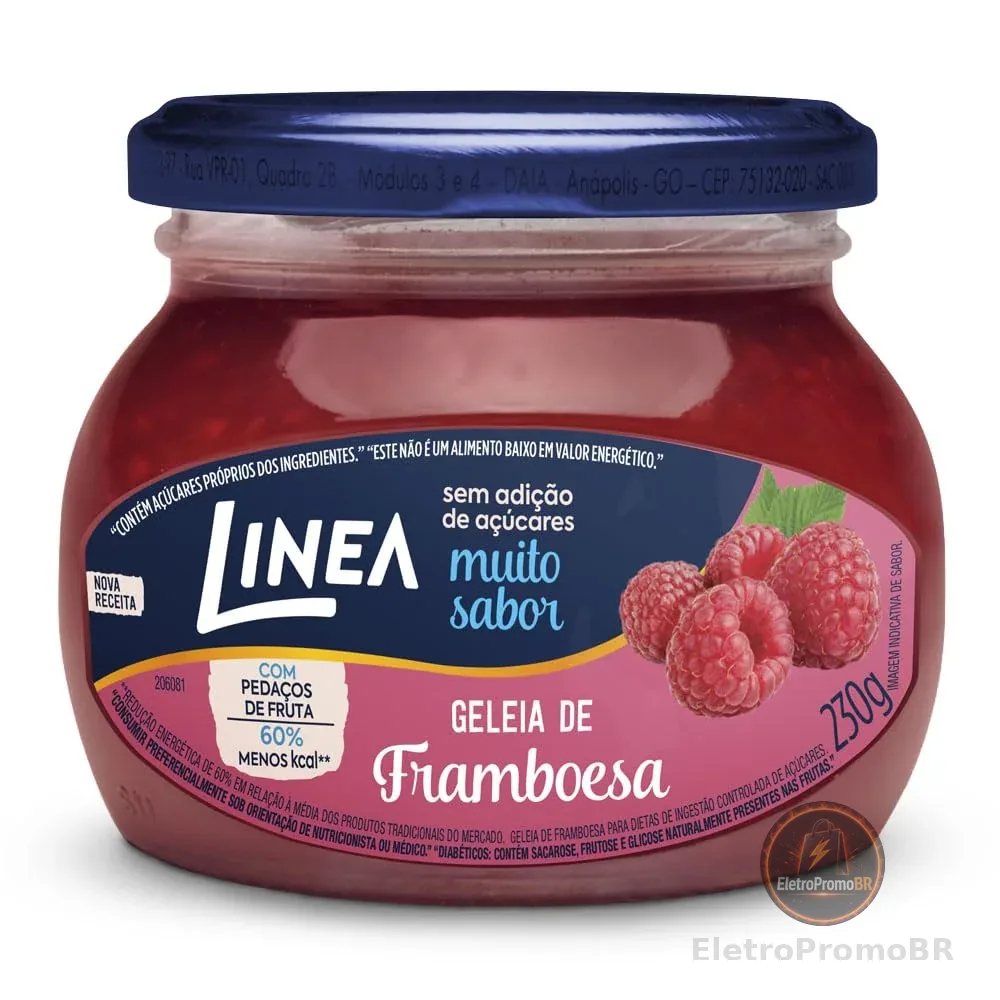 Linea Geleia de Framboesa 230g (Sem Adição de Açúcar)