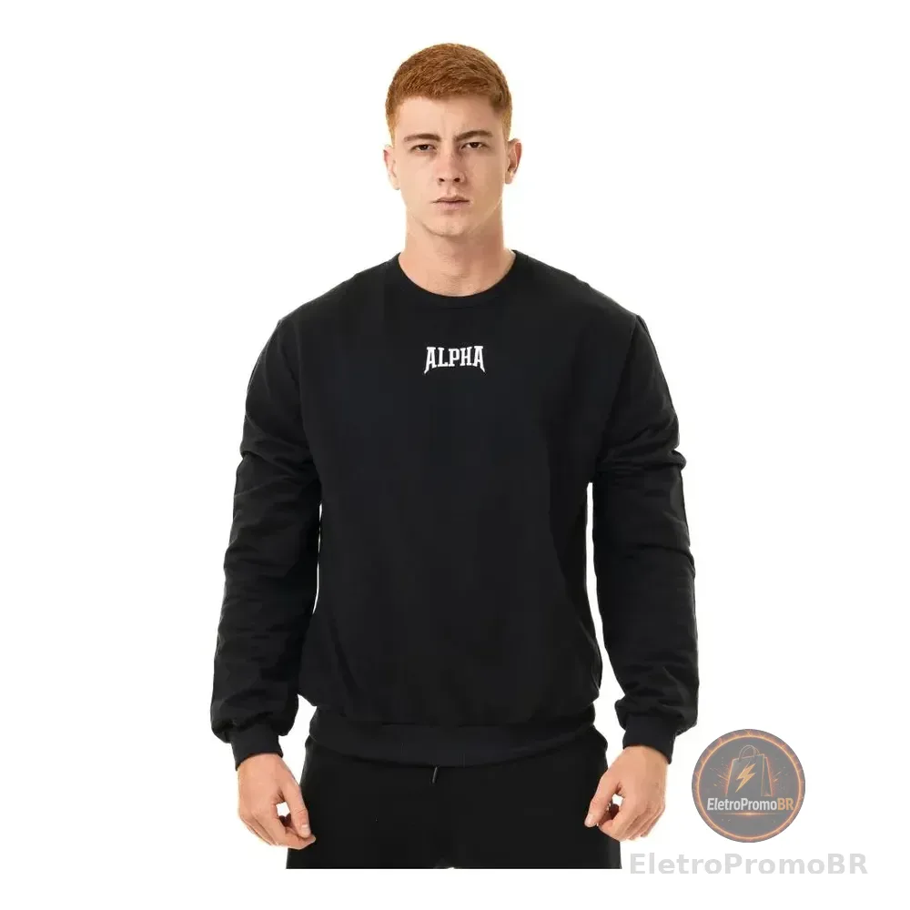 Moletom Masculino Legacy Inverno Alpha Preto G