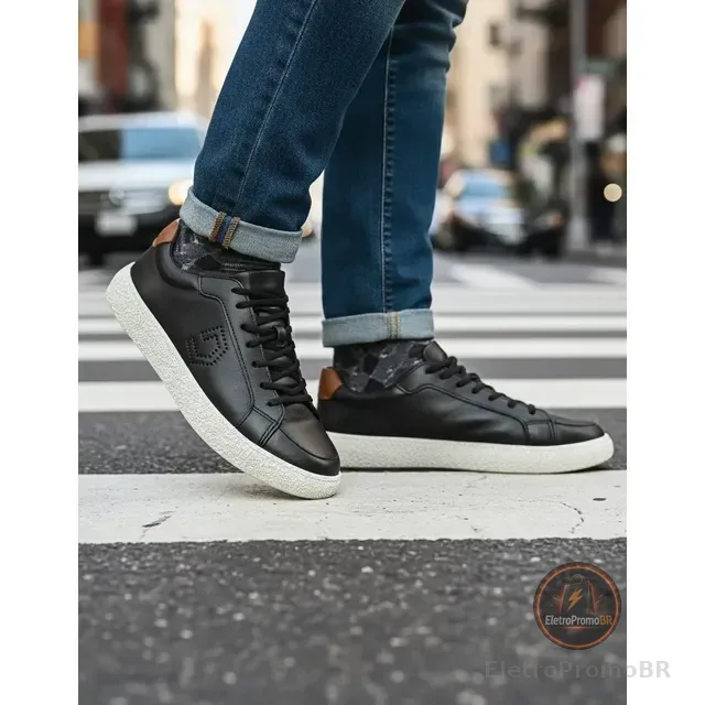 Sapatênis Democrata Denim Bora Masculino Casual Original