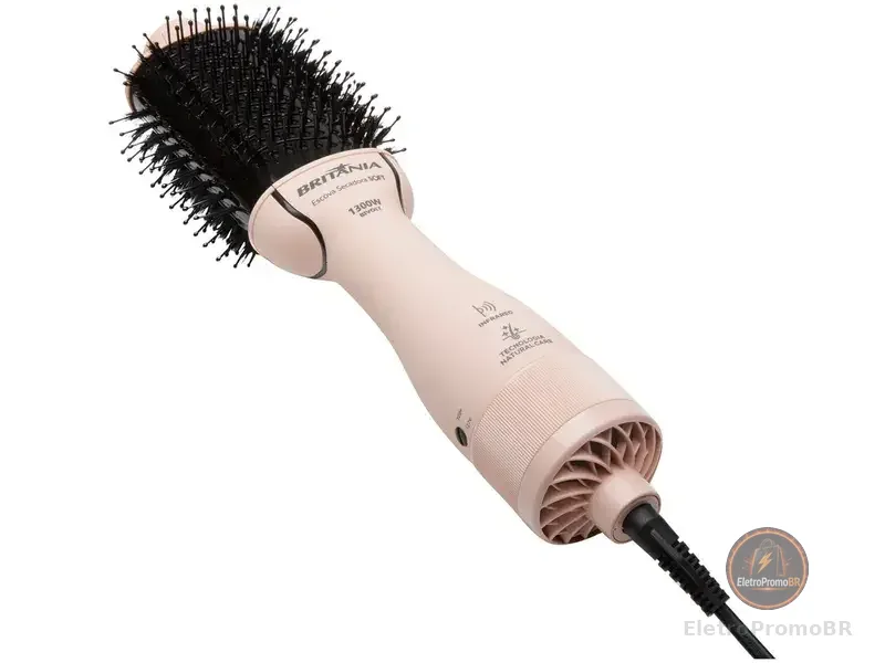 Escova Secadora Britânia Soft BEC07R Cabo Giratório 1300W Bivolt