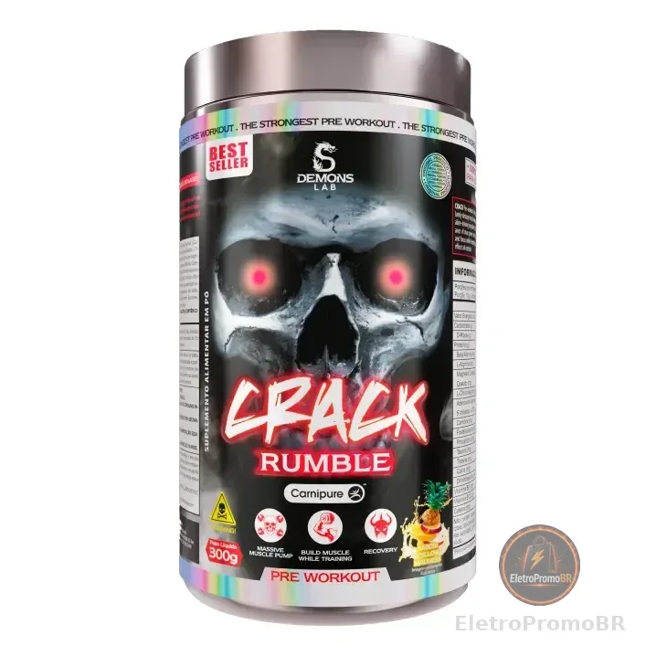 Pré Treino Crack 300g - Demons Lab Sabor Yellow Madness