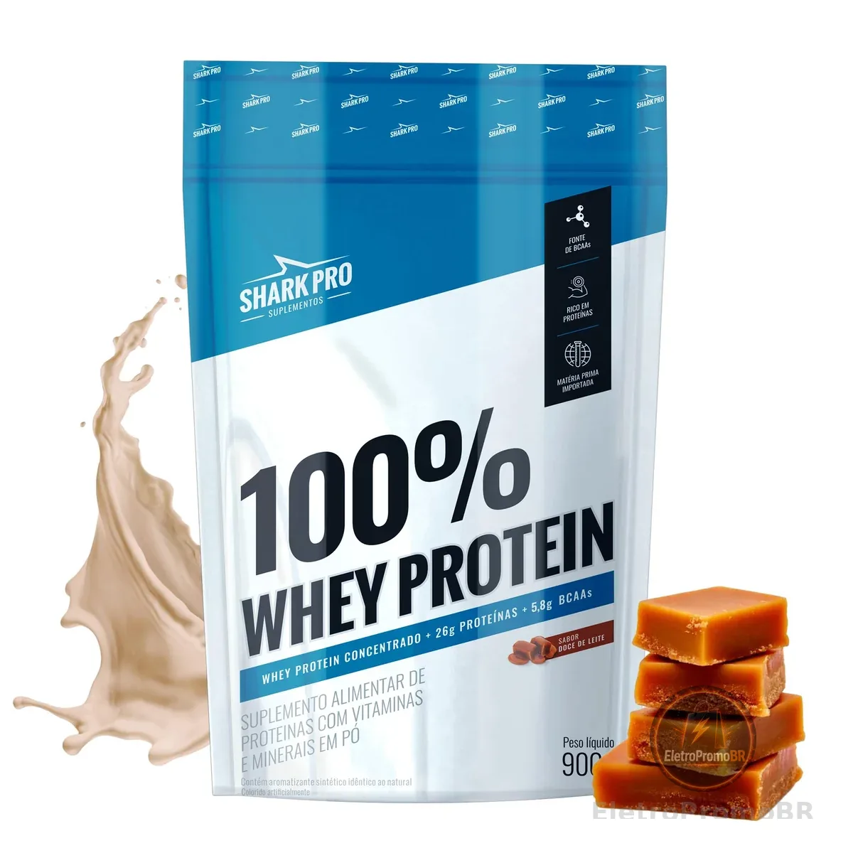 WHEY PROTEIN 100% DOCE DE LEITE 900G REFIL