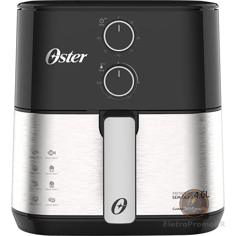 Fritadeira Sem Óleo Oster 127V - OFRT520, PRETO