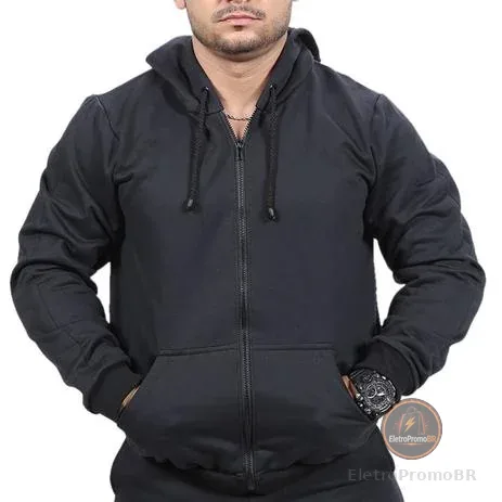 Blusa de Frio Moletom com Ziper Masculino Liso Direta Da Fabrica