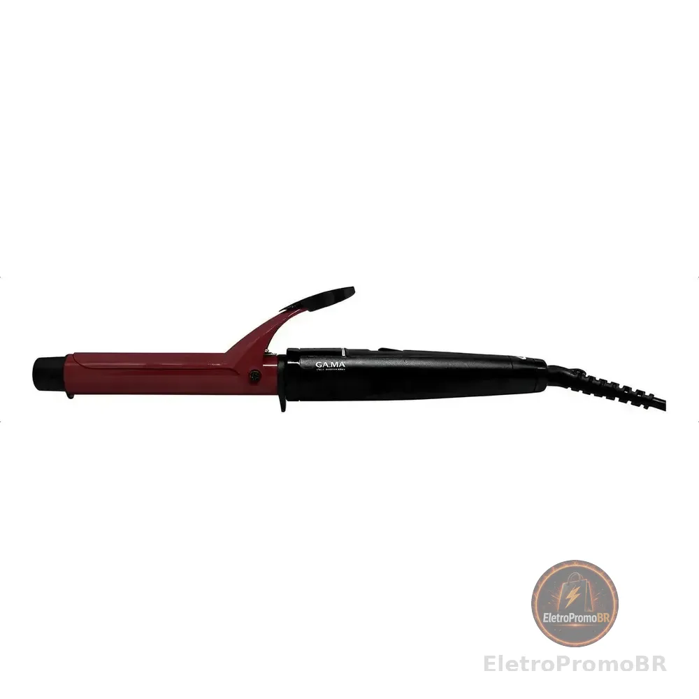 Gama Modelador De Cachos Ceramic Nano Tourmaline New 25mm Italy Vermelho 127/220v
