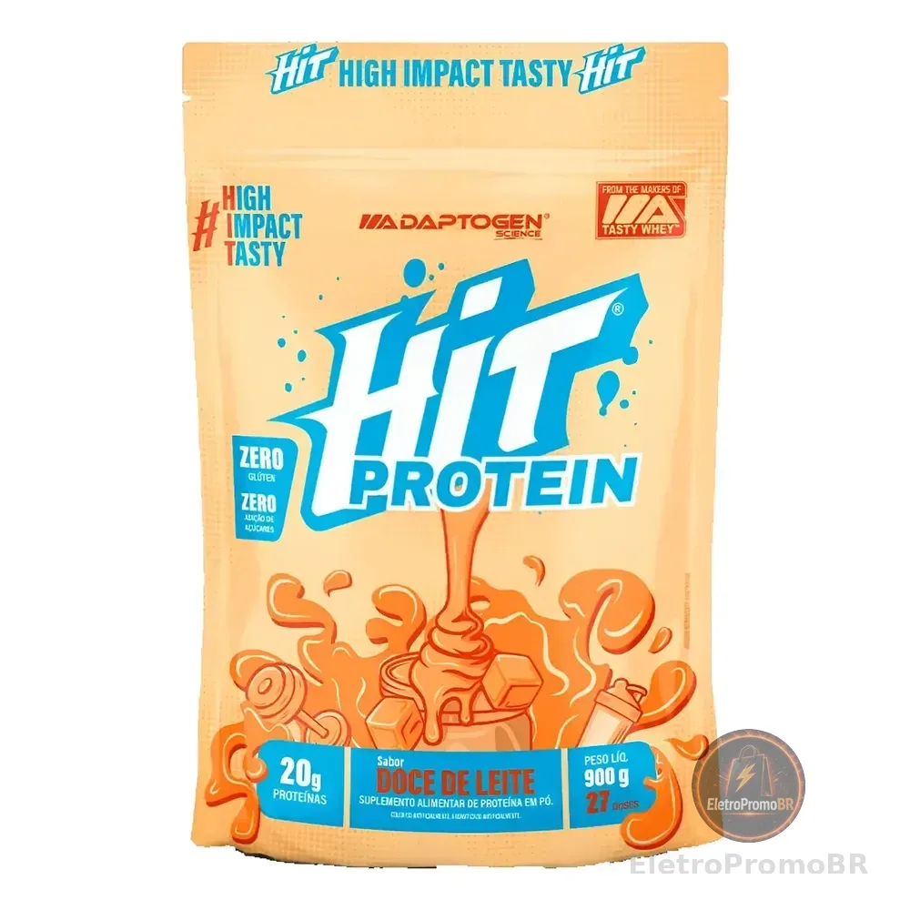 Hit Protein Suplemento Alimentar 900g - Adaptogen Science Sabor Doce De Leite