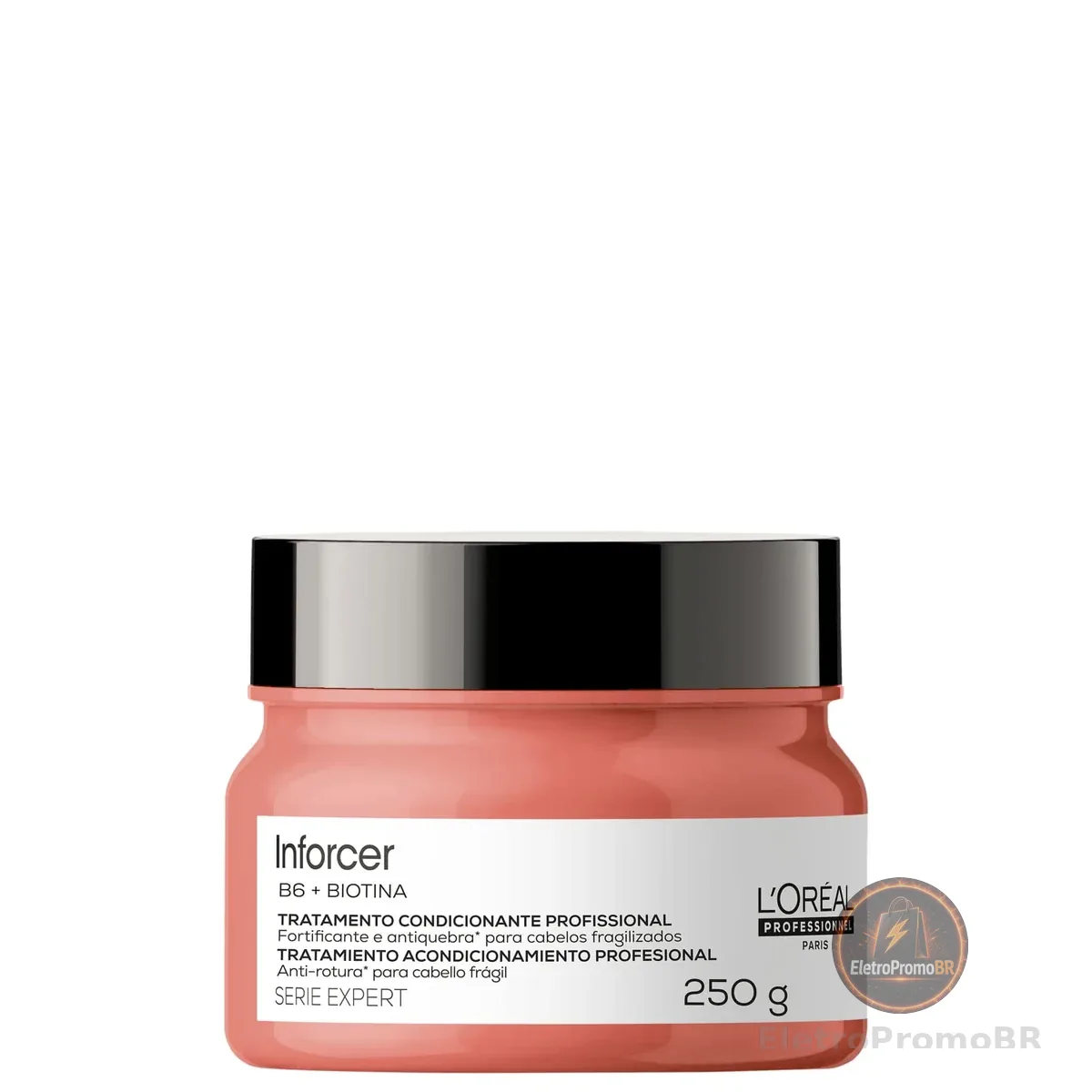 L'Oréal Professionnel Serie Expert Inforcer Máscara de Tratamento, Fortificante Anti-Quebra que Estimula o Crescimento e Previne a Queda, com Biotina e Vitamina B6 para Cabelos Frágeis, 250g