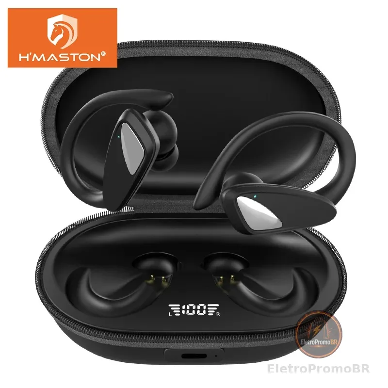 Electro Nest Fone De Ouvido Sem Fio Bluetooth 5.3 à prova d'água Movimento Confortável de Usar RS-53