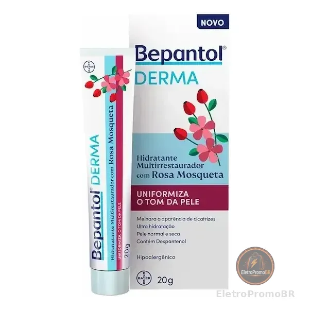 Hidratante Multi Com Rosa Mosqueta Bepantol Derma 20g Momento De Aplicação Dia/noite Tipo De Pele Todo Tipo De Pele