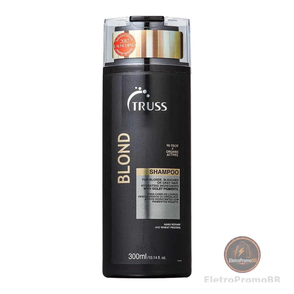 Truss Shampoo Blond | Neutraliza Amarelado e Hidrata Cabelos Loiros, Grisalhos e Descoloridos | 300ml