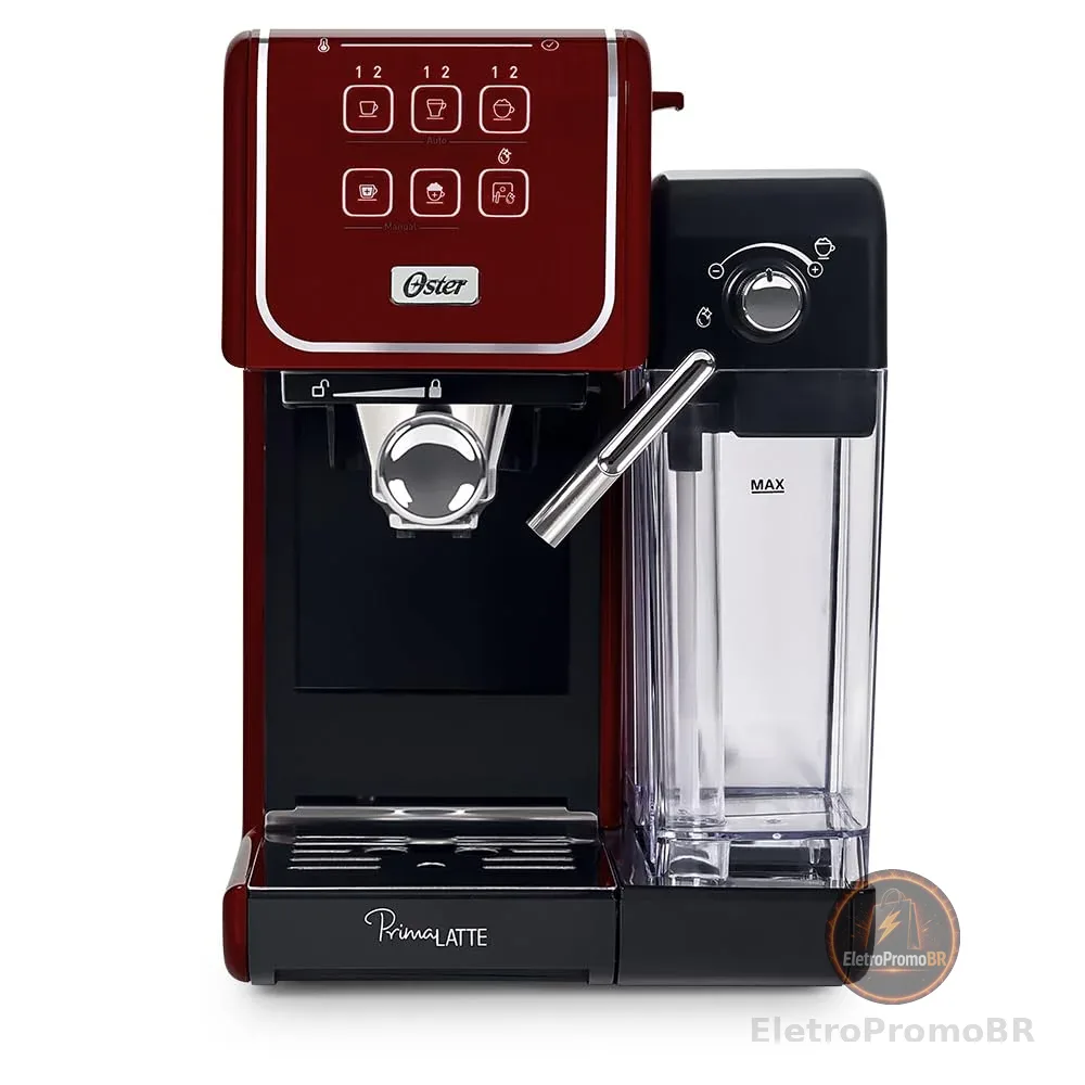 Cafeteira Espresso Oster PrimaLatte Touch Red - 220V