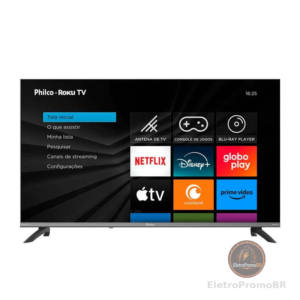 Smart TV LED 40" FullHD Roku Dolby Audio Philco P40CRA