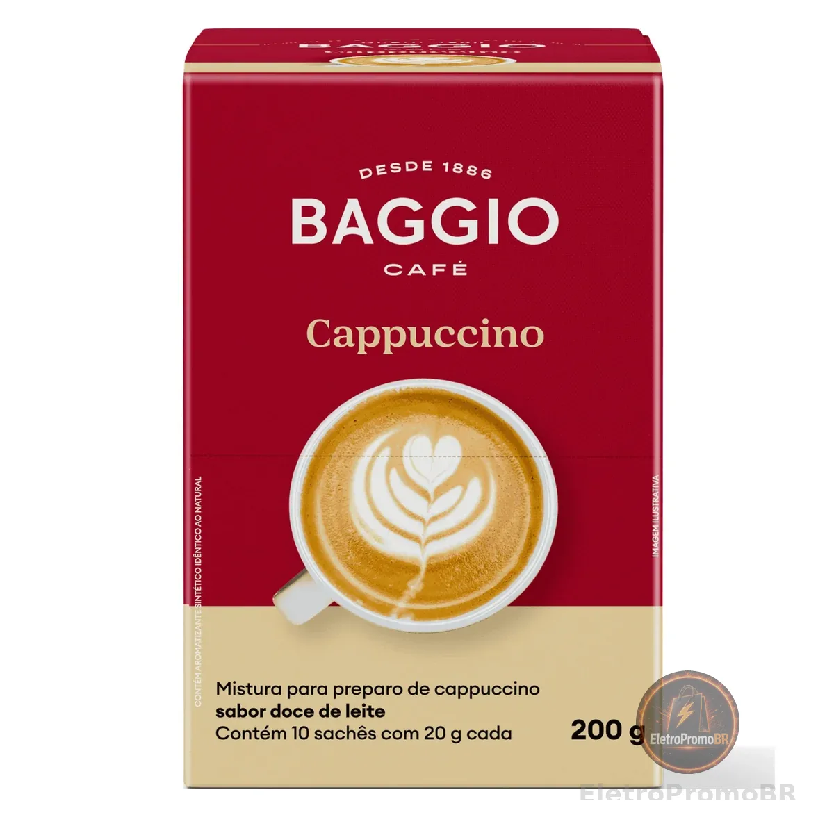 Baggio Café Cappuccino Sachê - Caixa com 10 Sachês