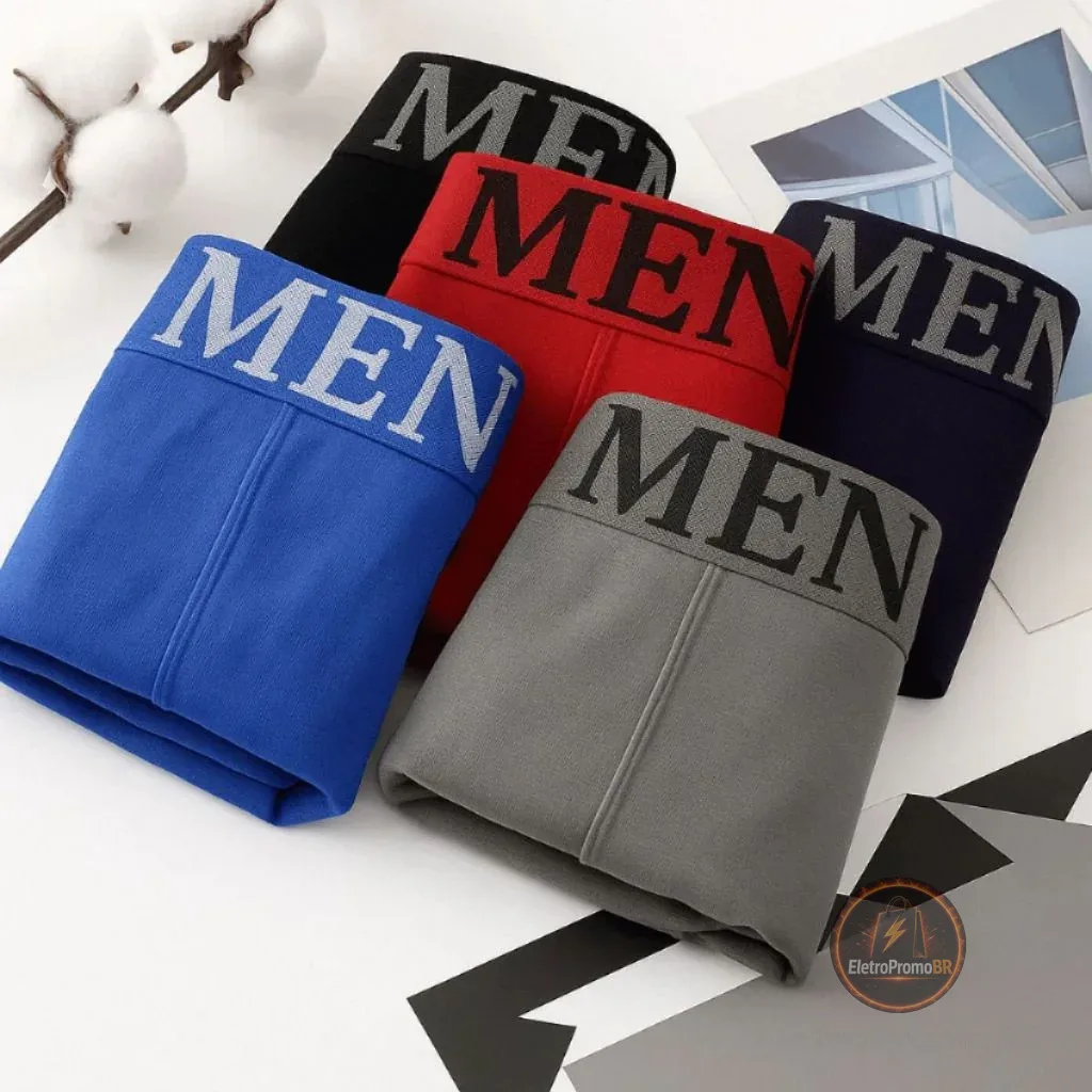 Kit 10 ou 4 Cuecas Boxers Masculina de Microfibra