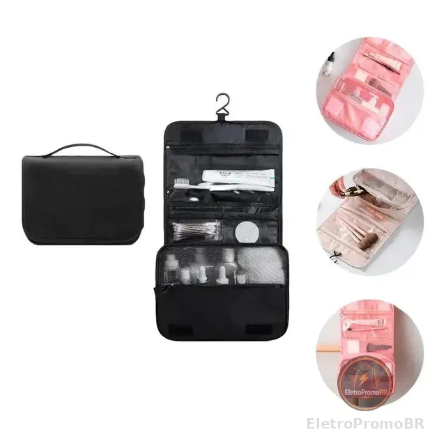 Bolsa Necessaire Viagem Cosméticos Maquiagem Divisórias