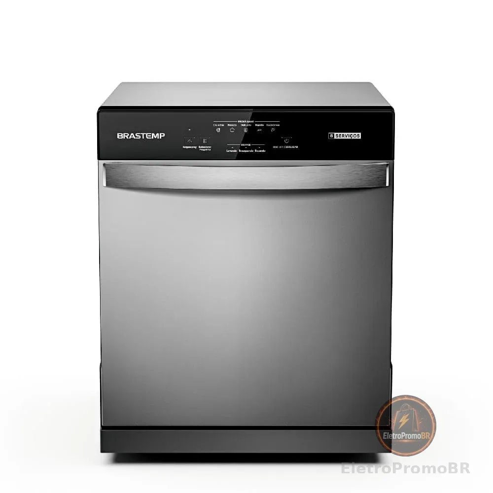 Lava Louças 8 Serviços Brastemp Cinza - BLF08BS 110V